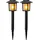 StarTrading Solarleuchte Kunststoff 7 5x23 cm 2er Set schwarz