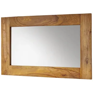 MASSIVMOEBEL24.DE Spiegel Sheesham braun geölt Nature Brown #841