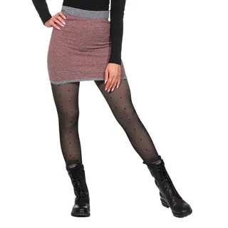 KUNST UND MAGIE Strickrock Strickrock kurz Merinowolle Wolle Boho Winter Mini Rock M