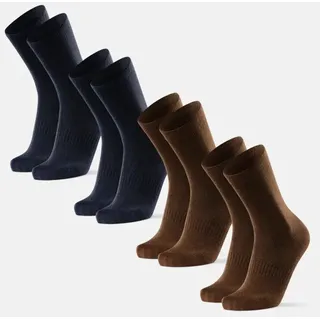 Danish Endurance Liner Crew Socken 4er Pack Schwarz 39-42