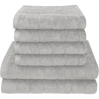 Dyckhoff City Lights Handtuchset 50 x 100 cm silber 4 St.