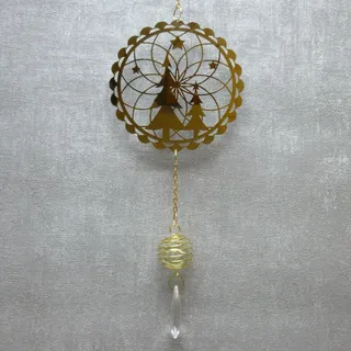 Formano Deko Hänger Tanne Weihnachtsbaum gold Weihnachten Winter