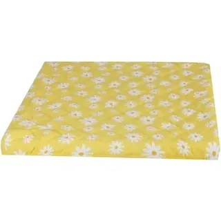 Bestlivings Waschmaschinenbezug mit Gummizug, 60x60 cm, Trocknerbezug | Wattiertes Frottee, 80% Baumwolle & 20% Polyester, schützt vor Kratzern & Schmutz, bei 40°C waschbar, Gelb mit Gänseblümchen