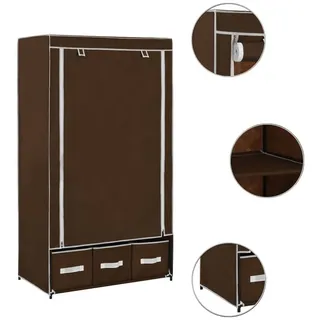vidaXL Kleiderschrank 87 x 159 x 49 cm Braun