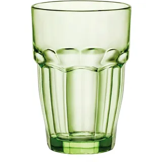 Bormioli Rocco Rock Bar Lounge Mint Longdrink, Glas, 370 ml, grün, gehärtet, 1 Gläser