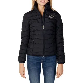 EA7 Schwarze Jacke mit Logo – S - Schwarz - S