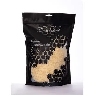 daswachs.de Bienenwachs Kerzenwachs Yellow Beeswax Pastillen gelb 1000 gr. 100% Naturprodukt Qualitätprodukt reines Bienenwachs Made in Germany Bienenwachsplatten für Kerzen gießen und selber Machen