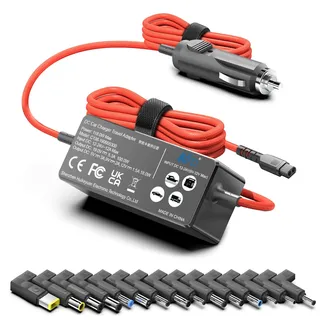 KFD DC 12V-24V 90W 118W Universal KFZ Ladekabel Netzteil Laptop Auto Ladegerät für IBM Lenovo HP Dell Samsung Sony LG Medion Akoya Fujitsu Asus Acer Toshiba Notebook Zigarettenanzünder USB C Adapter