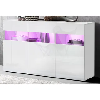 OTTO home Sideboard 130 x 81 x 40 cm Weiß