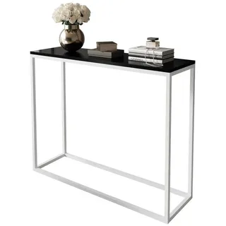 Lookway Konsolentisch MODERN HOCHGLANZ – eleganter Tisch für Wohnzimmer und Flur (1x Konsole), Breite: 80/100 cm weiß 100 cm