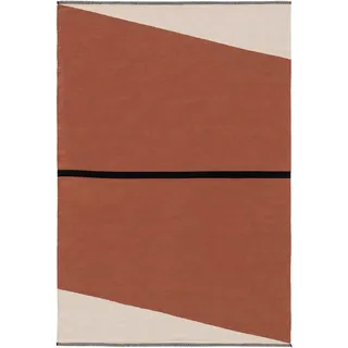 benuta Lenny Wollteppich 160 x 230 cm Braun/Orange