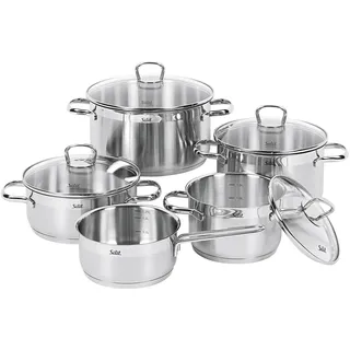 Silit Kochtopfset, Pfannenset + Topfset, Silber