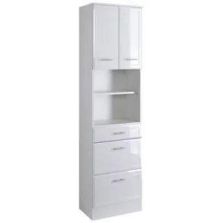 WELLTIME »Neapel«, Breite 50 cm, mit Hochglanzfronten und eleganter Fräsung weiß