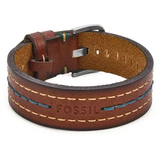 Fossil Everett Armband Leder Edelstahl braun JF04949040 Größe 18