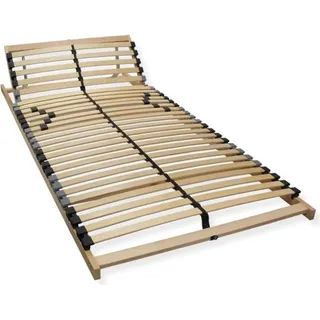 Premium Lattenrost 120x200, Punktelastischer 7 Zonen Lattenrahmen Buche, 28 Latten, Federholzrahmen GERMANY, Lattenrost Kopfteil verstellbar, bis 1...
