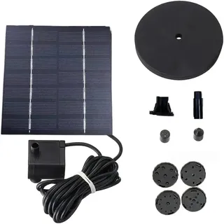 1,5 W Solarbrunnen Mit Solarpanel Für Vogelbadeteiche, Quadratische Solarbrunnen Geeignet Für Vogeltränke, Springbrunnen Im Freien