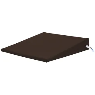 Sport-Tec Sitzkeilkissen VB 120 Sitzkissen Orthopädisch Keilkissen mit Kunstlederbezug, Auto Sitz Kissen, Büro Sitz Kissen, Sitzkeil