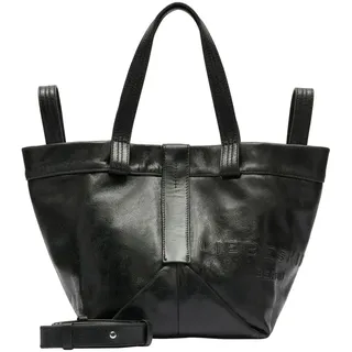 Liebeskind Berlin Elvira Shopper Baumwolle/Leder Black