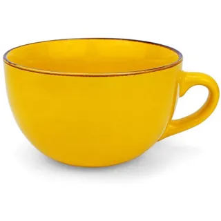LuxusKollektion Tasse Kaffeetasse Keramik 700ml XXL Gelb #A Gelb Groß Tasse 700ml gelb