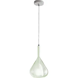 Fabas Luce Pendelleuchte Lila, Hellgrün, Glas, 200 cm, ISO 9001, höhenverstellbar, Lampen & Leuchten, Innenbeleuchtung, Hängelampen, Pendelleuchten