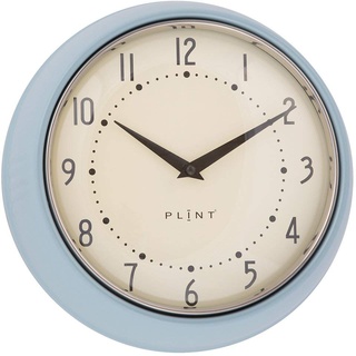 Plint Retro Wanduhr Uhr Küchenuhr Dänisches Design Wall Clock Ice Blue Blau