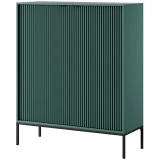 3XE Living Kommode:, Grün, Metall, 104x125x39 cm, Wohnzimmer, Kommoden & Sideboards, Highboards