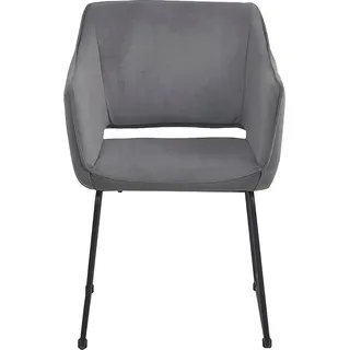 SIT Möbel Armlehnstuhl T-Velvet grau 2er Set