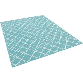 Pergamon, Teppich, In- und Outdoor Teppich Beidseitig Cape Cod Streifen (140 x 140 cm)