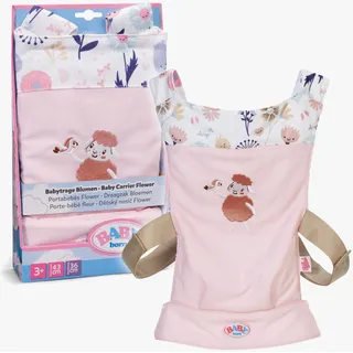 BABY BORN Puppen Bauchtrage Babytragesitz Blumen rosa 837917