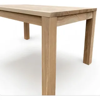 Tisch komplett aus massivem Eichenholz 170x80cm, Esstisch, Eichentisch, Handgefertigter Massivholztisch, Tisch nur aus Holz, Arbeitsplatte ohne Eck...