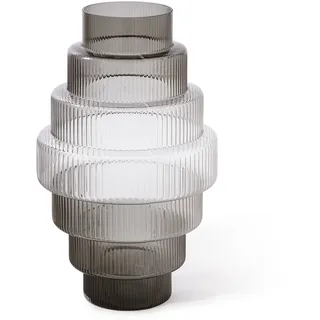 POLSPOTTEN - Steps Vase XXL, dunkelgrau