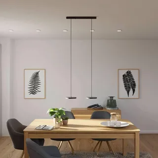 Dimmbare Pendelleuchte 'Evanos', LED Deckenleuchte, moderne Hängelampe Esstisch Wohnzimmer Smart Home Alexa Google Home Tuya