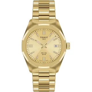 TISSOT PRC 100 Solar Gelbgold 34 mm T151.822.33.021.00