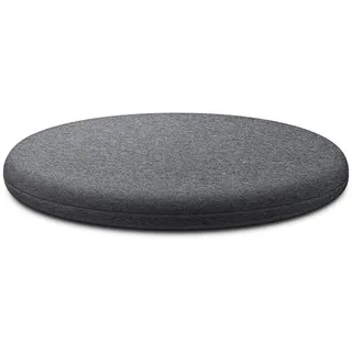 Generisch Memory-Schaum Sitzkissen Rund, Weiches Stuhlkissen 30-40cm für Stühle (Dunkelgrau, 35cm)