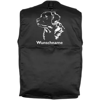 Golden Retriever - Hundesportweste mit Rückentasche und Namen (S)