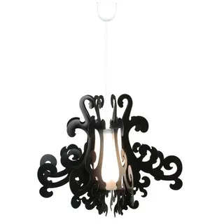 Näve Kronleuchter Gretta, Schwarz, Kunststoff, 45 cm, Lampen & Leuchten, Innenbeleuchtung, Hängelampen, Kronleuchter