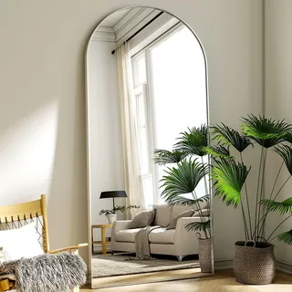 BEAUTYPEAK 180x76 cm Großer Bogen Ganzkörperspiegel, Standspiegel Groß