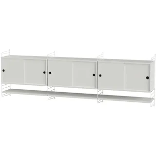 Sideboard wandmontage mit Regalböden Weiß Weiß