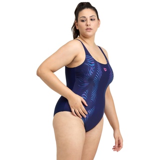 ARENA Feel Damen Imprint U Back Plus Badeanzug, 48-50