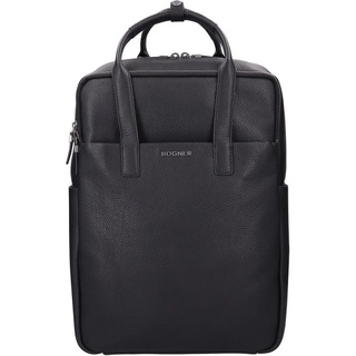 Bogner Laptoprucksack Jasper, Leder schwarz