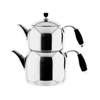 Mona Medium Teekanne aus hochwertigem 18/10-Edelstahl - 1L/2L, Induktionsgeeignet