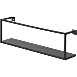 DOLLE Wandregal Aquarium 40 x 8 cm Schwarz