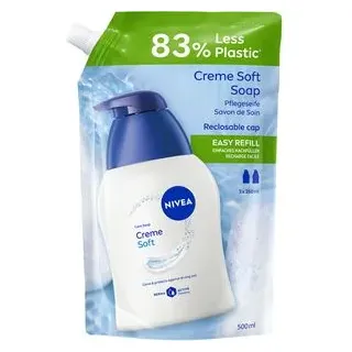 NIVEA Creme Soft Pflegeseife Nachfüllbeutel 500 ml