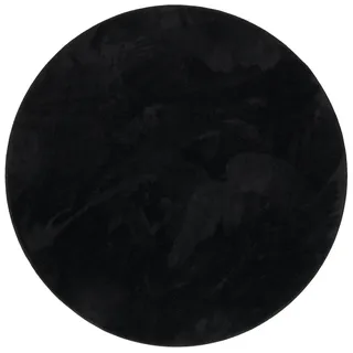 Snapstyle Hochflorteppich 200 x 200 cm Schwarz