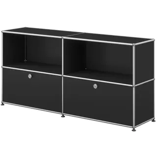 USM Haller Sideboard mit 2 Klapptüren graphitschwarz