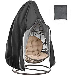 Cocoarm Abdeckung Hängesessel Abdeckung Hängesessel 115 X 190 cm Wasserdichter Schaukelstuhlbezug, Terrassen-Eierstuhlbezug Mit Reißverschluss, Ganzjähriger Schutz Vor Schnee