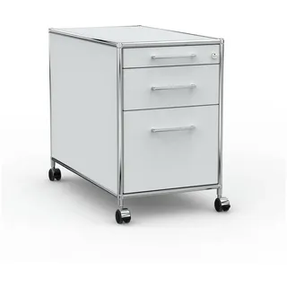 Versee Rollcontainer Bürocontainer VERSEE – 60 / 80 cm, 3 oder 4 Schubladen, Farbauswahl, (Schubladencontainer für Büro und Home-Office, 1 Rollcontainer), robust & kratzfest, 50kg belastbar grau 43,5 cm x 66,5 cm x 80 cm