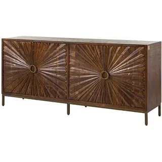 MASSIVMOEBEL24.DE Sideboard 201 x 48 x 89 cm Braun