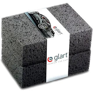 Glart 4212 2er Set Ultra-Microfasertücher Fenstertücher Scheibentücher 40x45 cm und 60x45 cm für Fenster & Haushalt, gründlicher als Baumwolle oder Küchenhandtücher, putzen mit Zeitersparnis