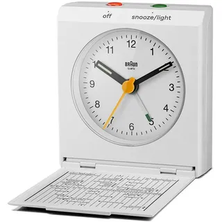 Braun, Wecker, Uhren BC05W Quarz-Klappwecker